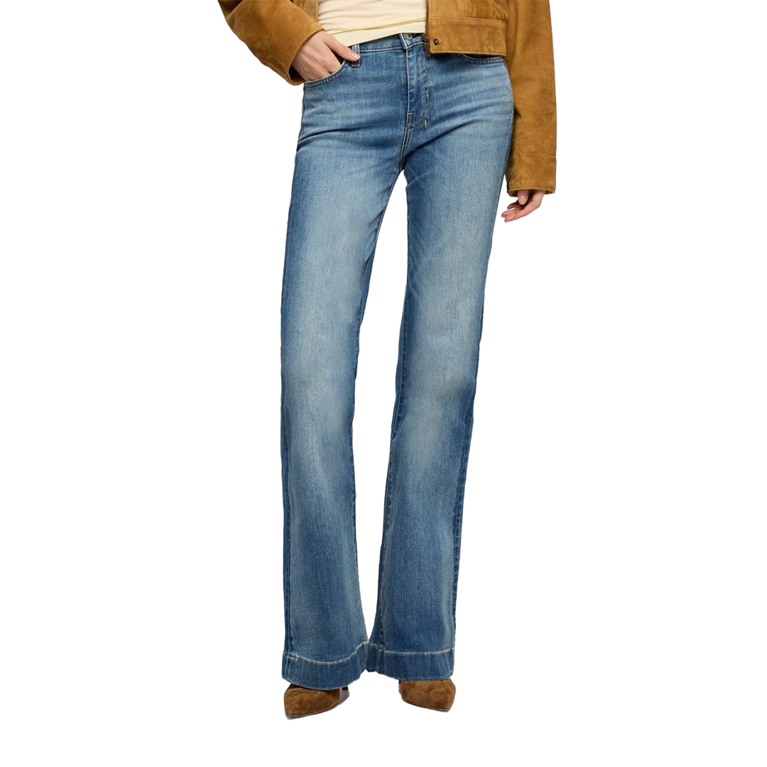 7 For All Mankind Women's Dojo In Slim Illusion Wide-leg Jeans - Image 3
