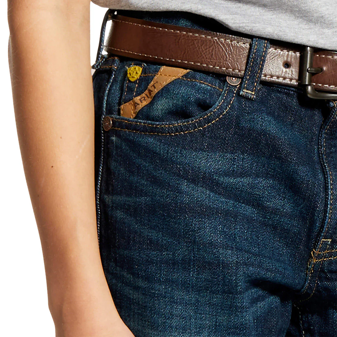 Ariat Boy's B5 Slim Fit Legacy Straight Leg Jeans - Image 3