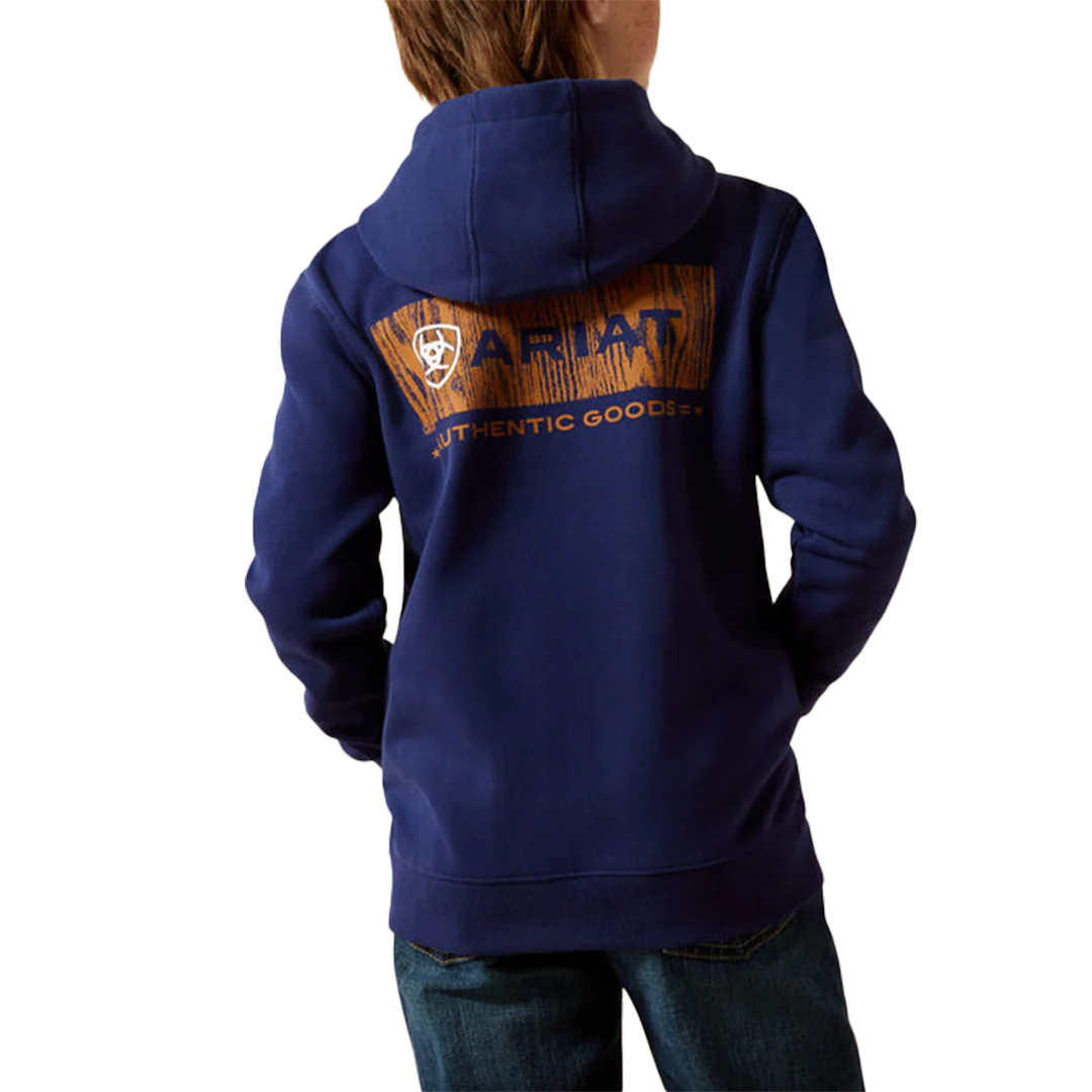 Ariat Boys' Woodshop Stack Hoodie - Image 2