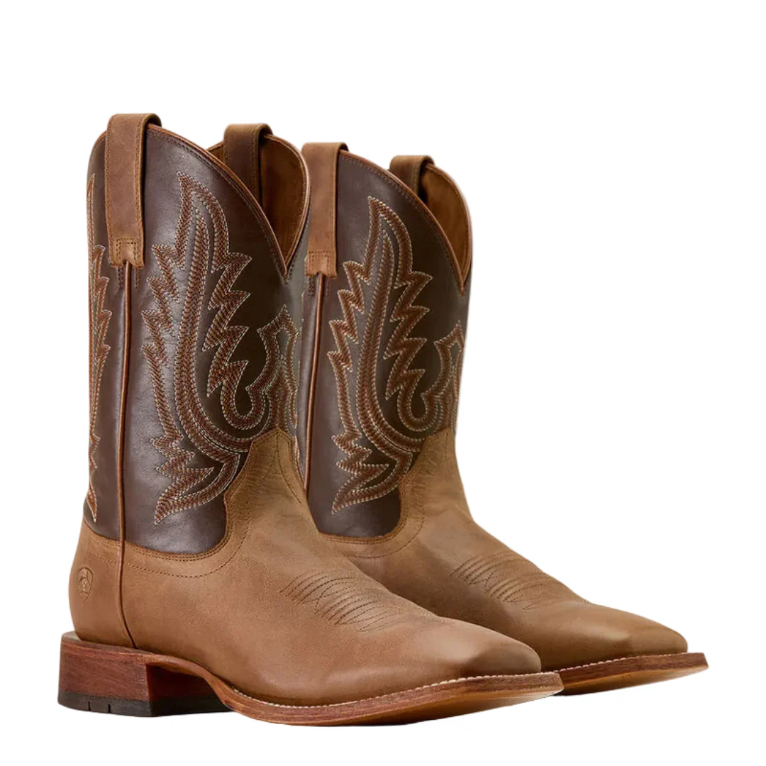 Ariat Men's County Roads Wide Square Toe Cowboy Boot - Image 7