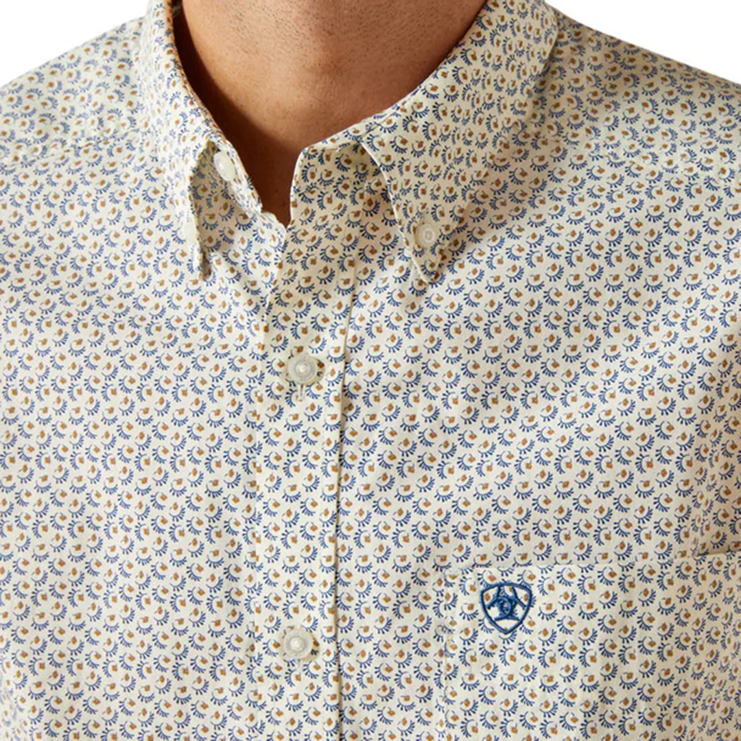 Ariat Men's Geometric Print Long Sleeve Button Shirt - Image 3