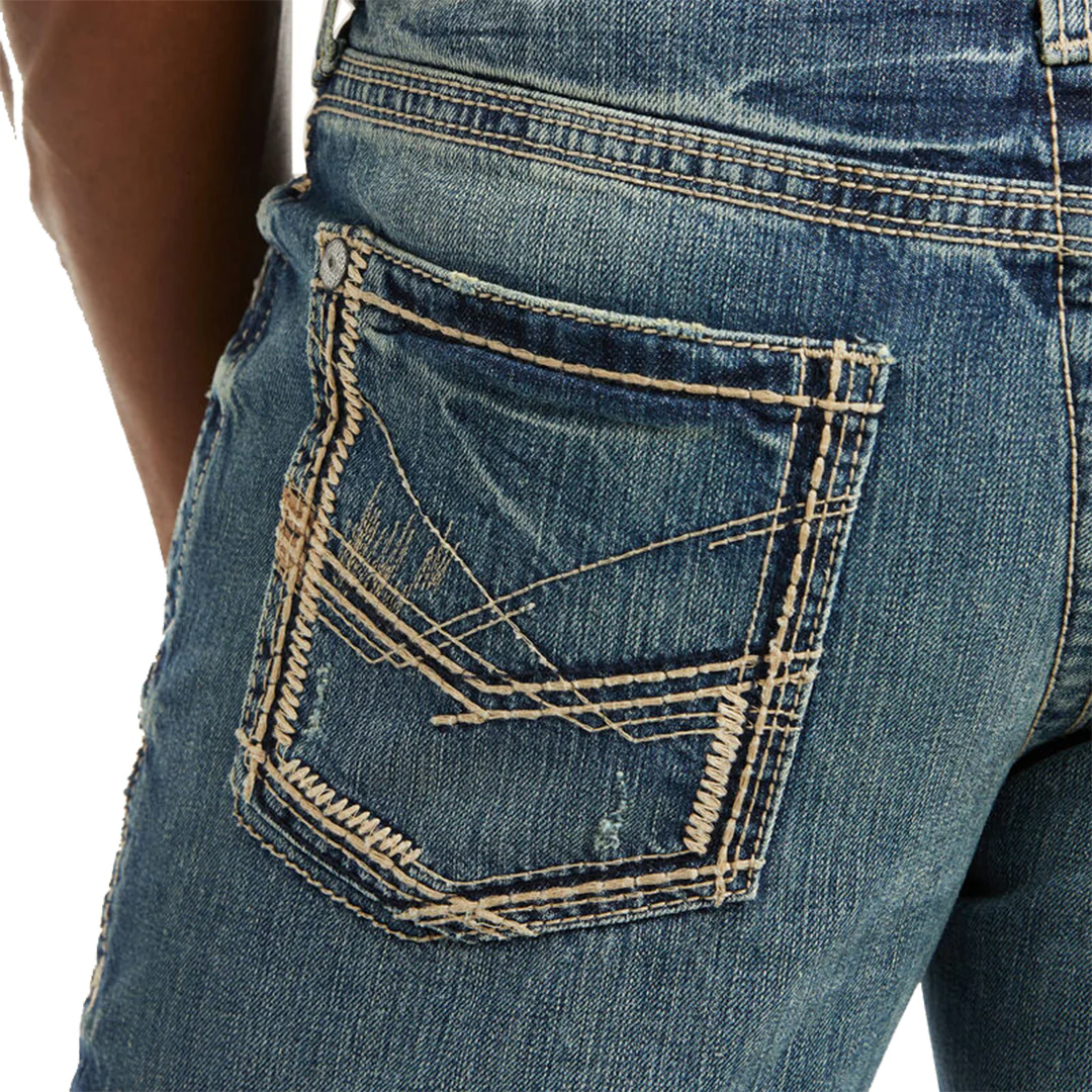 Ariat Men's M5 Slim Gambler Stackable Straight Leg Jeans - Image 3