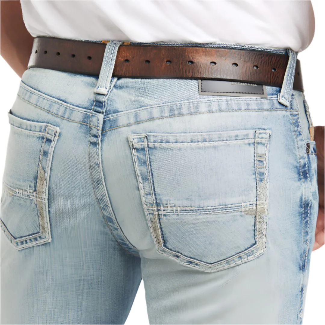 Ariat Men's M7 Rocker Stretch Stirling Stackable Straight Leg Jeans - Image 4