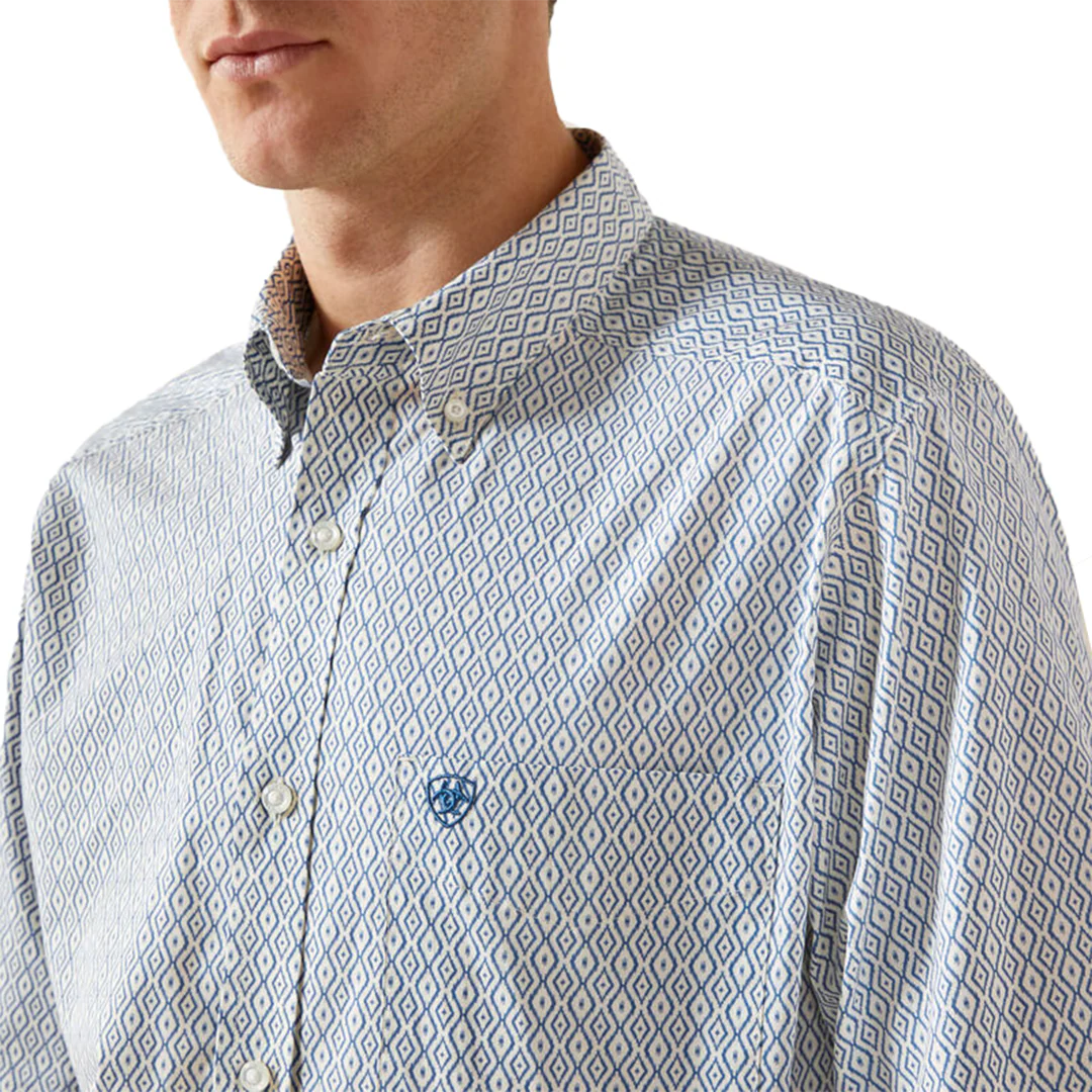 Ariat Men's Santos Fitted Long Sleeve Button Shirt - Image 3