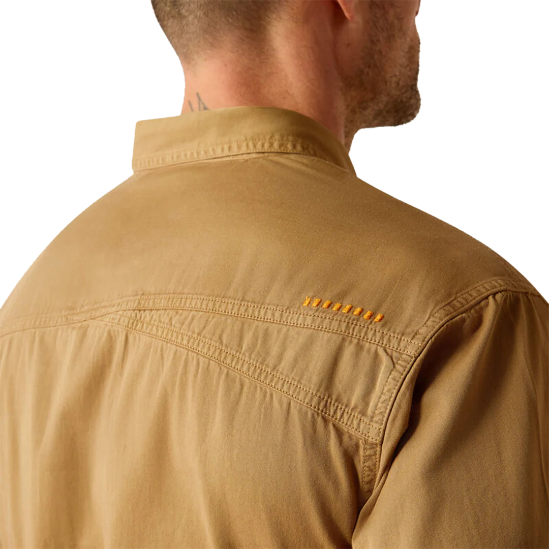 Ariat Men's Rebar Washed Twill Long Sleeve Shirt - Image 3