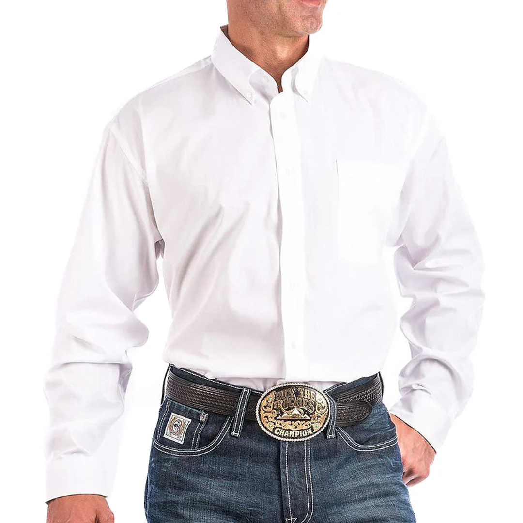 Cinch Men's Classic Fit Western Long Sleeve Button Shirt - Image 4