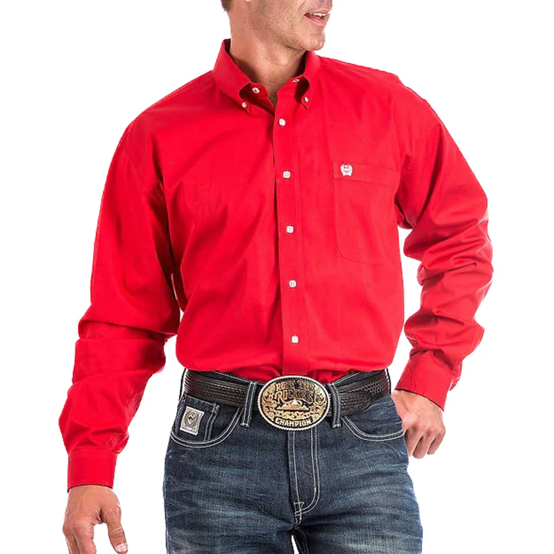 Cinch Men's Classic Fit Western Long Sleeve Button Shirt - Image 7