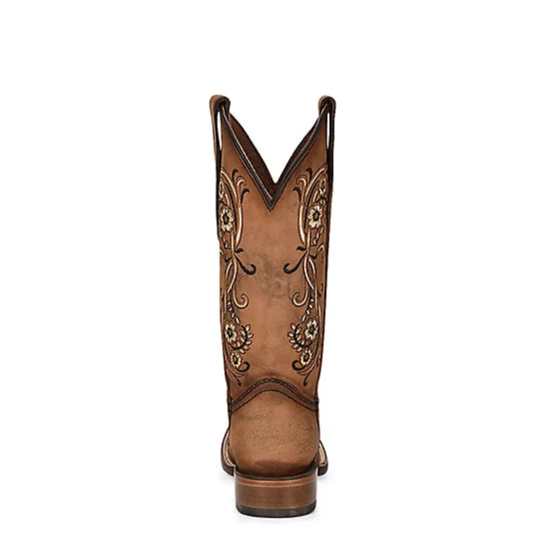 Circle G Women's Floral Embroidery Cowgirl Boots - Image 4