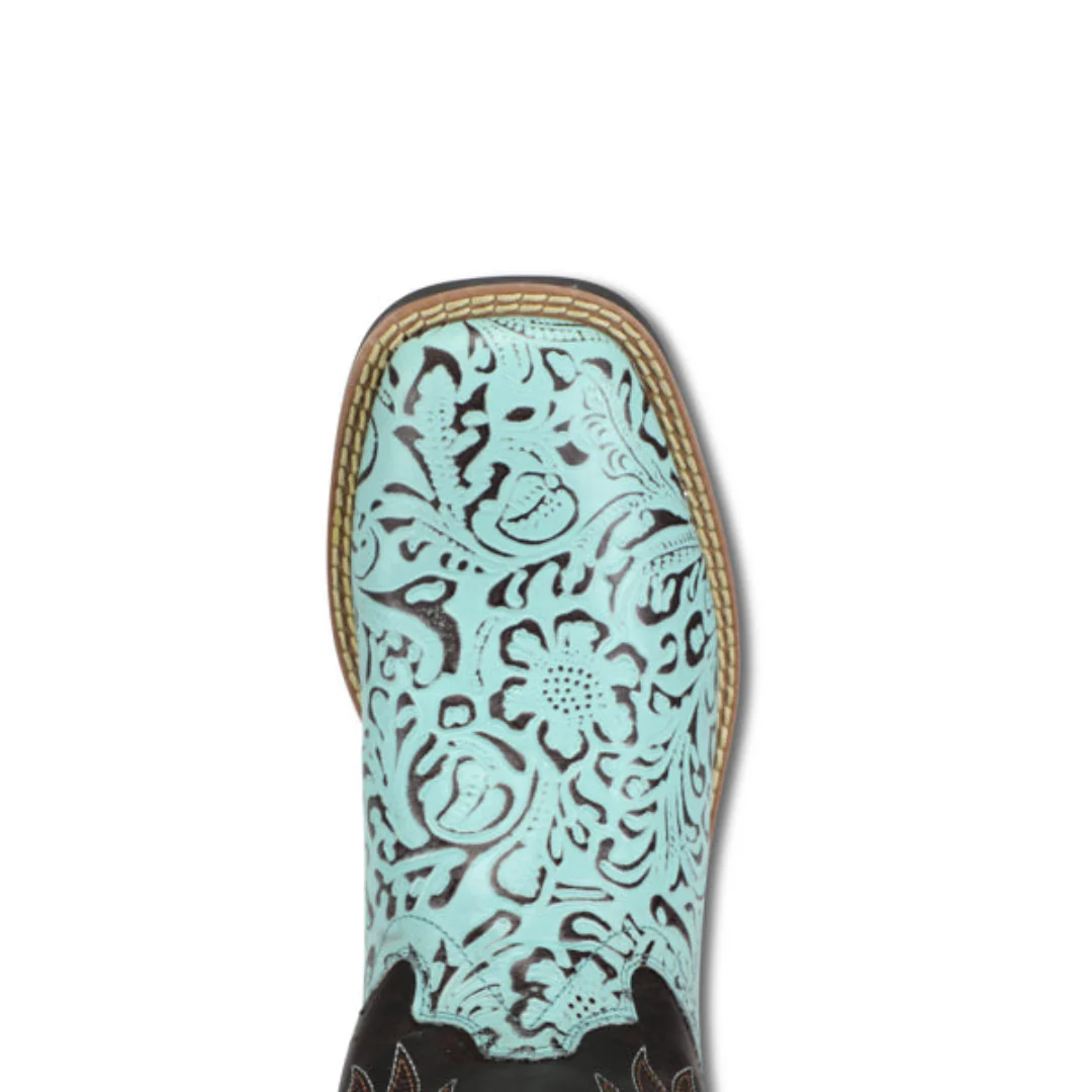 Cowboy Legend Girls' Floral Western Boots - Image 4