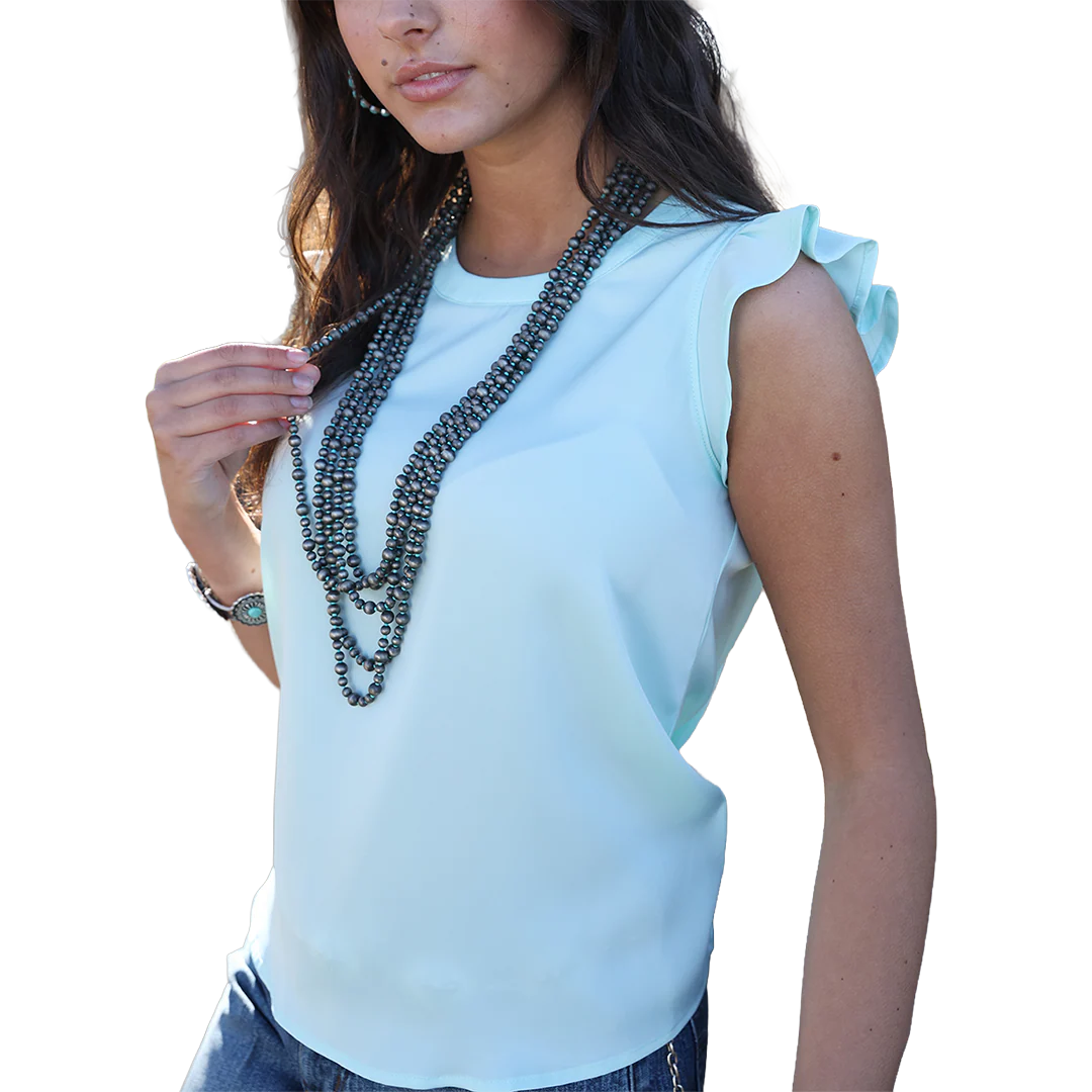 Cruel Denim Women's Ruffled Blouse