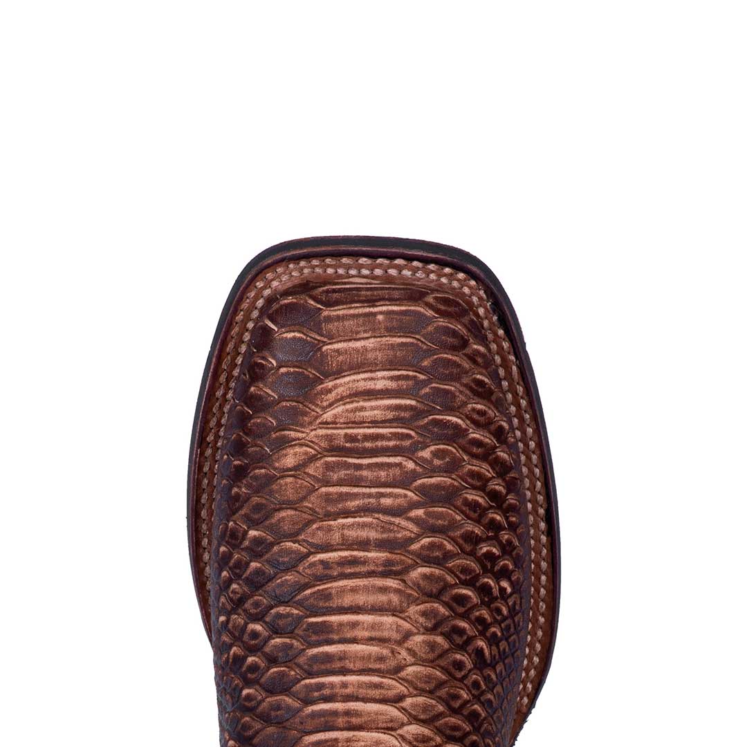 Dan Post Men's Faux Python Square Toe Cowboy Boots - Image 7