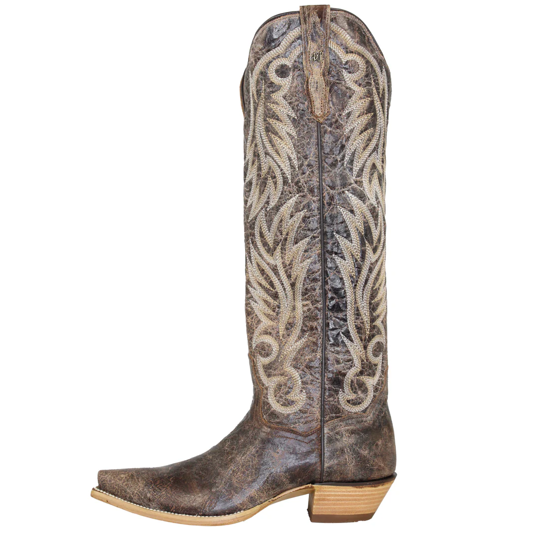 Dan Post Women's Rustic Leather Tall Boots - Image 2