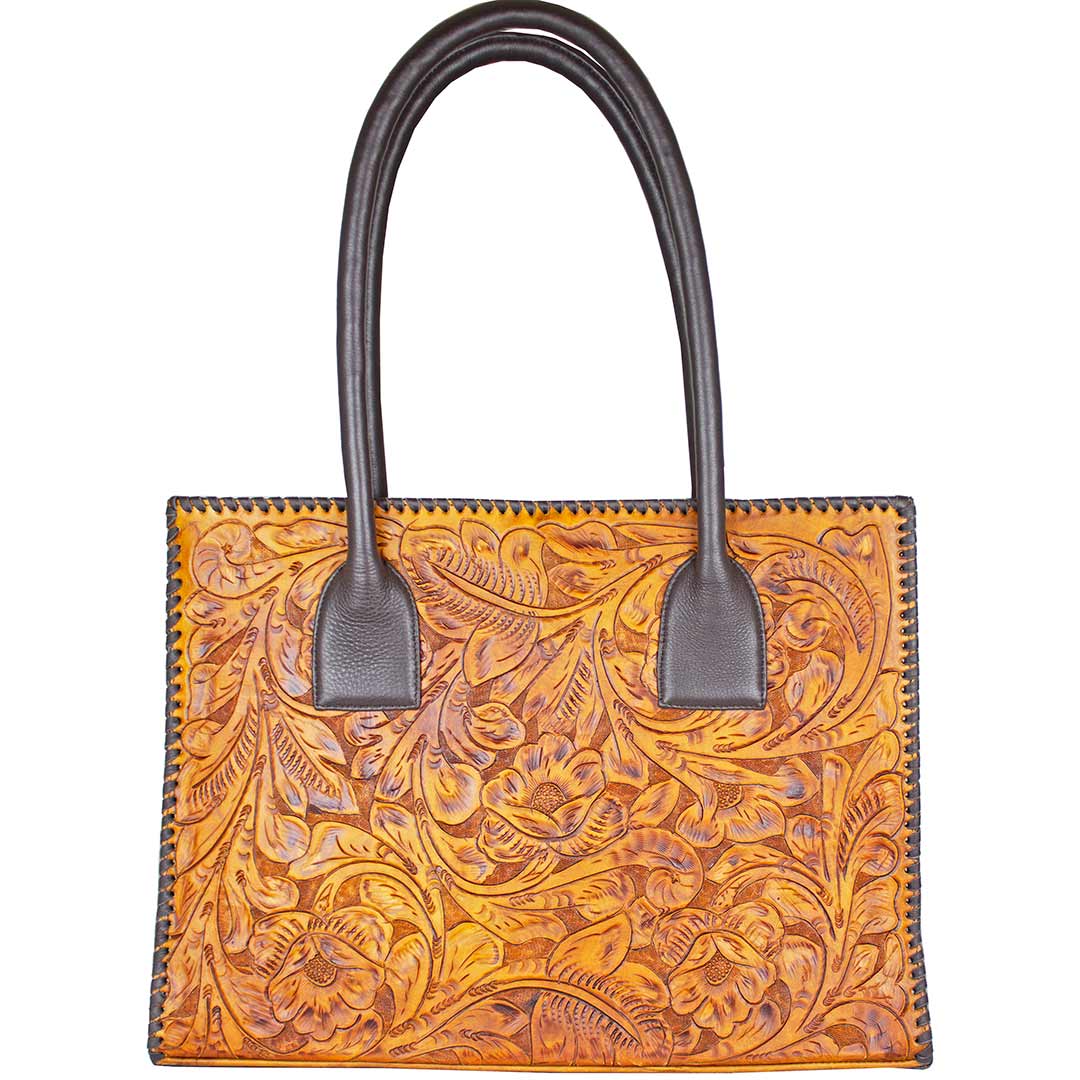Juan Antonio Hand Tooled Leather Tote Bag - Image 3