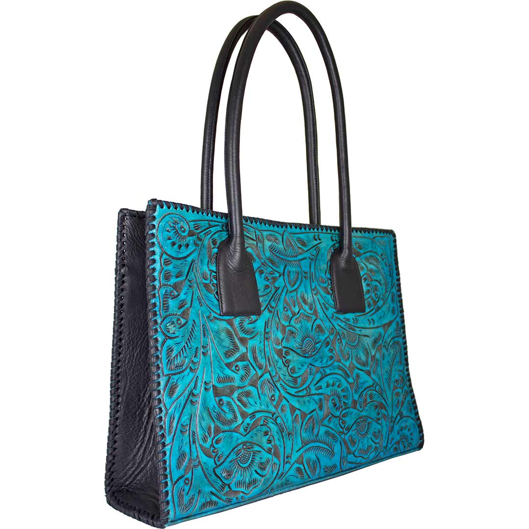 Juan Antonio Hand Tooled Leather Tote Bag - Image 5