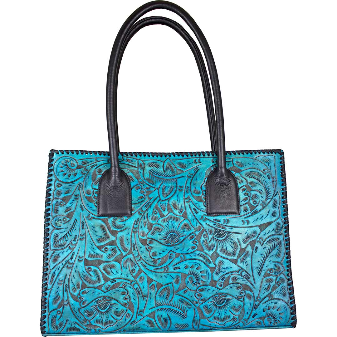 Juan Antonio Hand Tooled Leather Tote Bag - Image 6