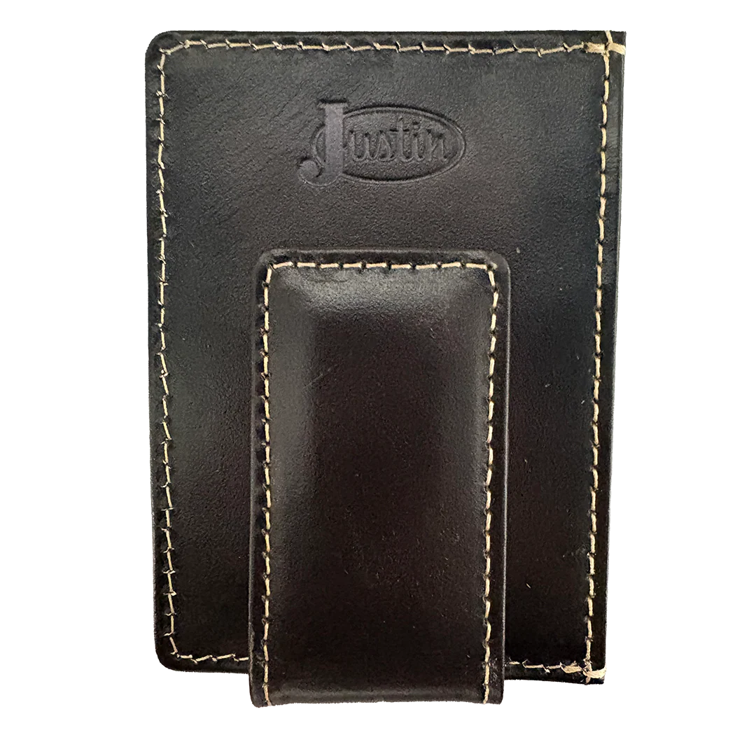 Justin Men's Cowhide Money Clip Wallet - Image 2