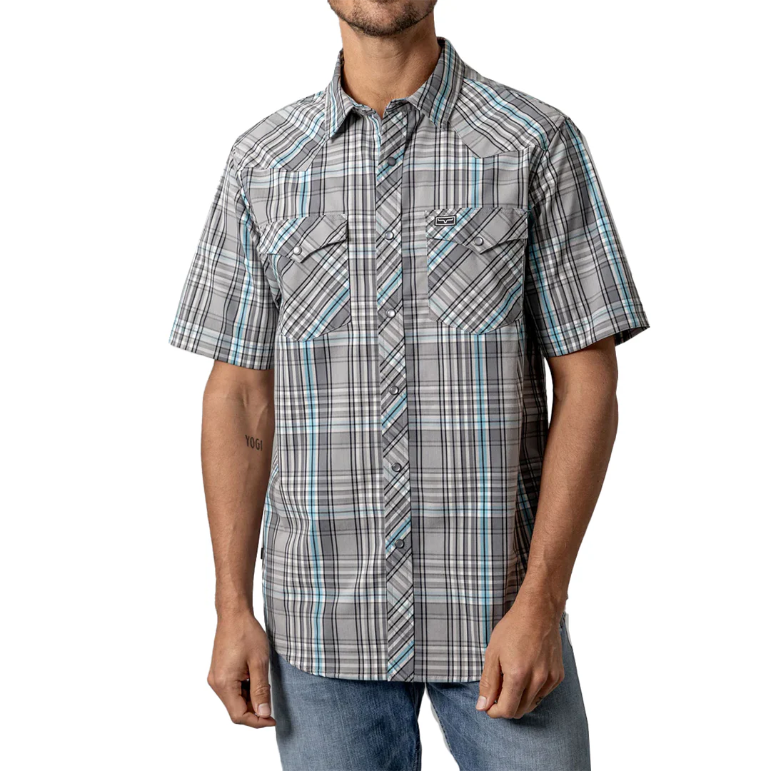 Kimes Ranch Men's Plaid Wabasa Short Sleeve Snap Shirt - Image 3