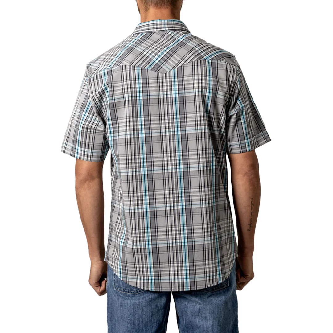 Kimes Ranch Men's Plaid Wabasa Short Sleeve Snap Shirt - Image 4