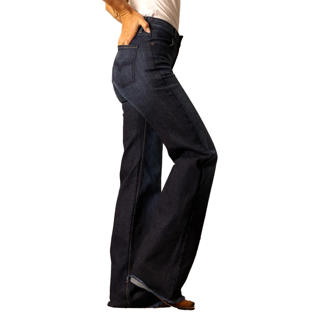 Kimes Ranch Olivia Dark Wash Wide Leg Jeans - Image 3