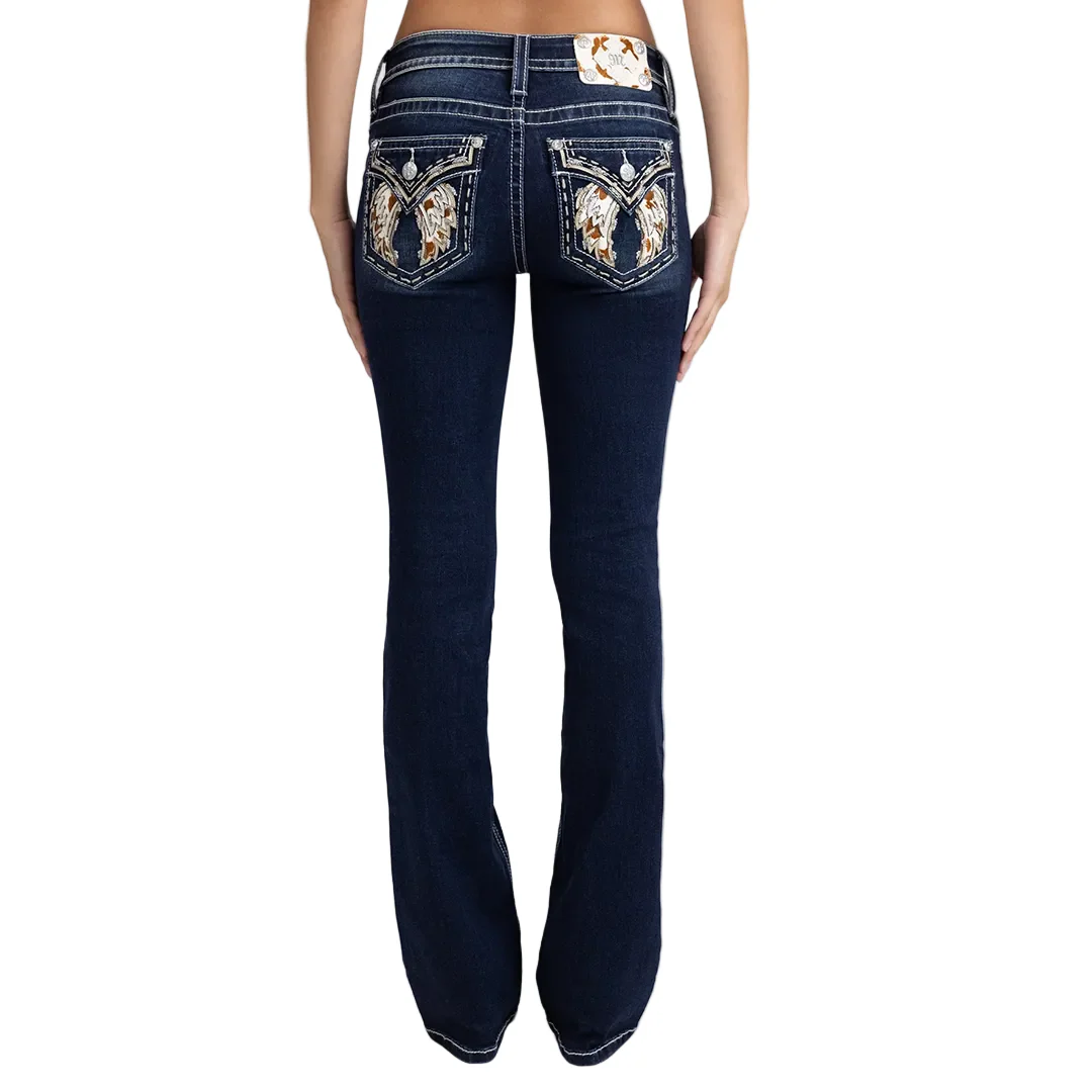 Miss Me Women's Marleigh Wings Bootcut Jeans