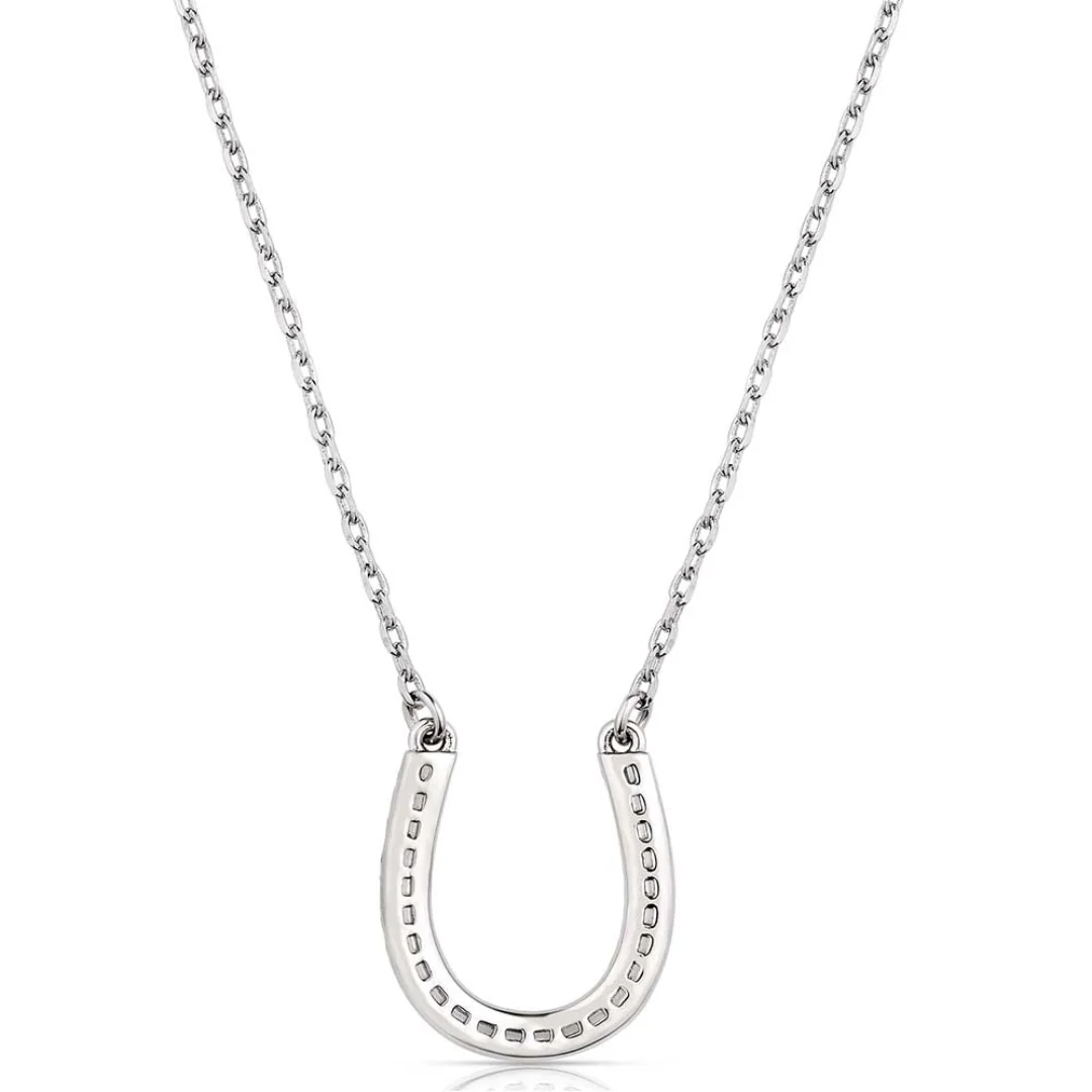 Montana Silversmiths Women's Frosted Luck Crystal Necklace - Image 2