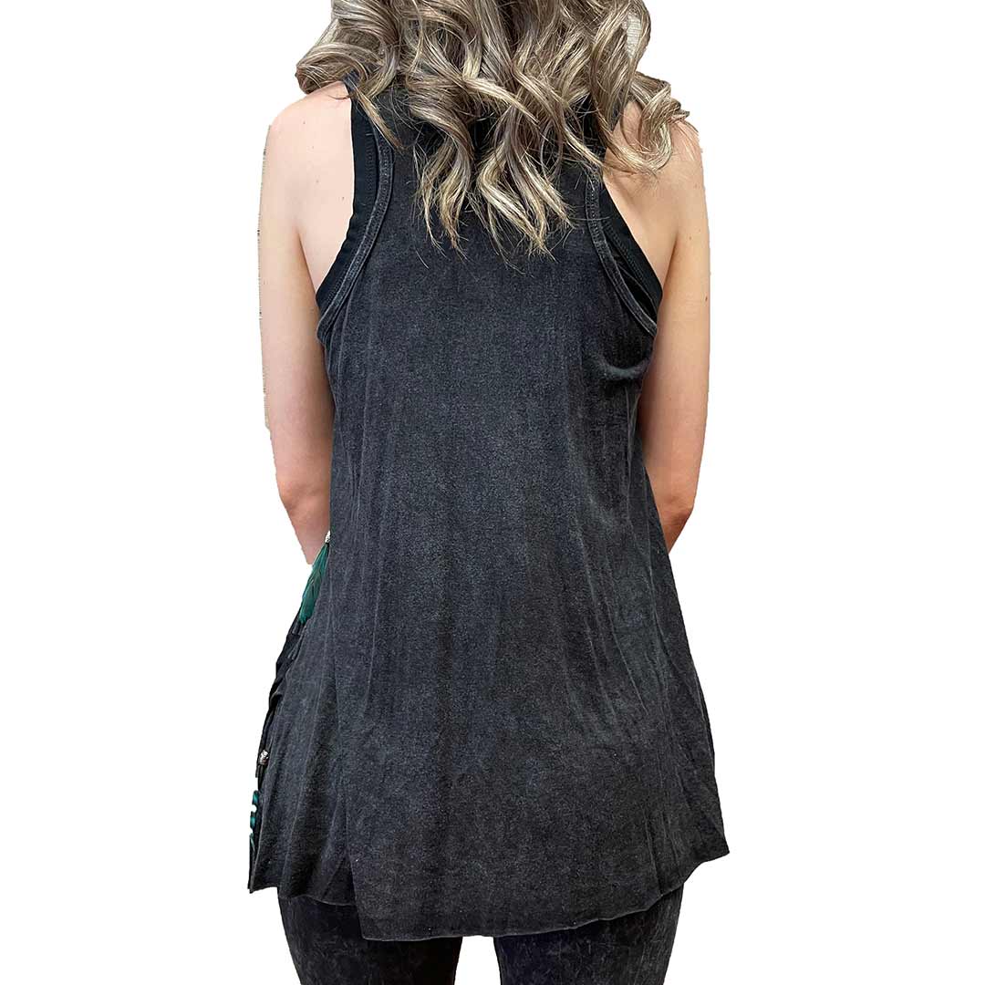 Pat Dahnke Women's Distressed Tiered Tunic Top - Image 4