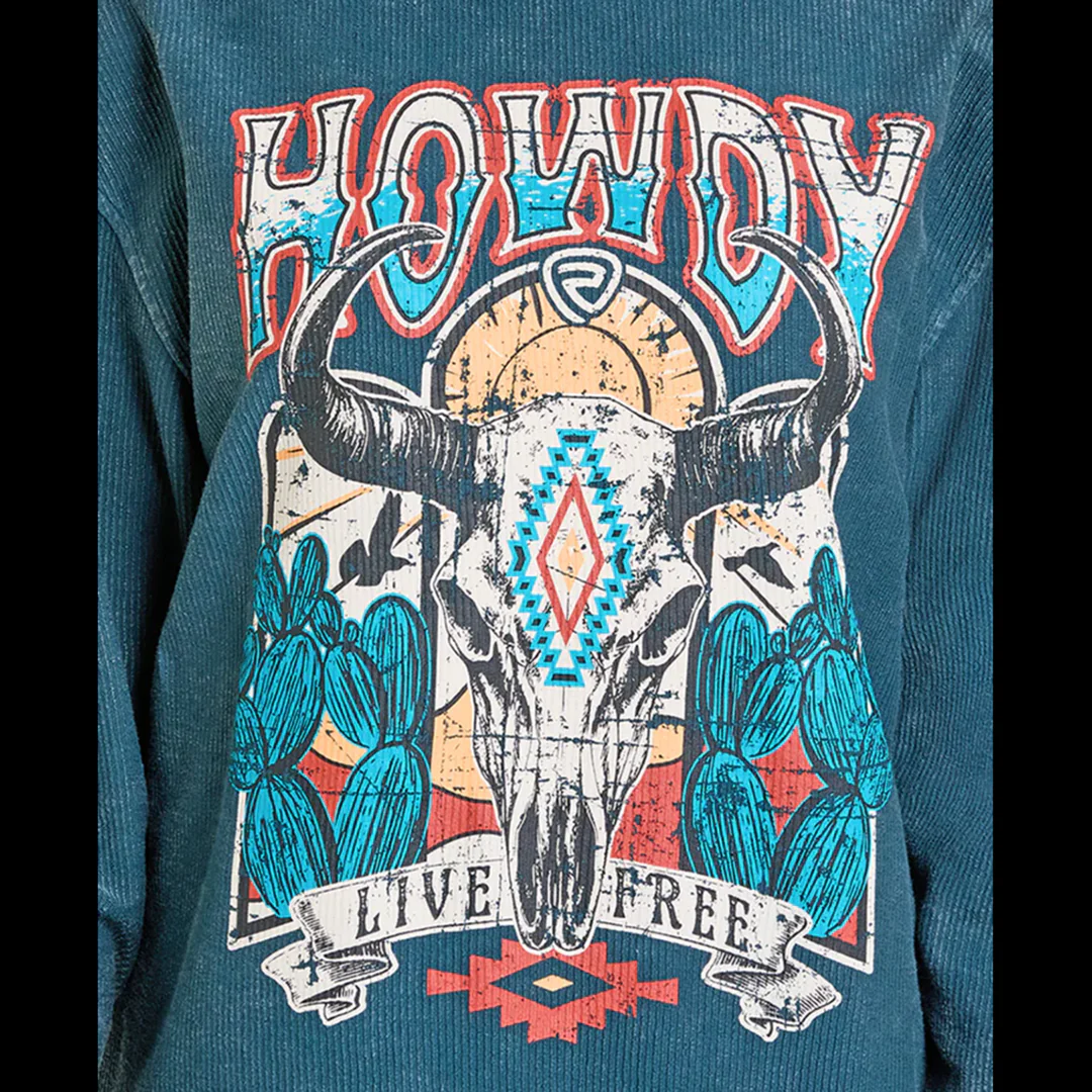 Rock & Roll Denim Women's Graphic Sweatshirt - Image 3