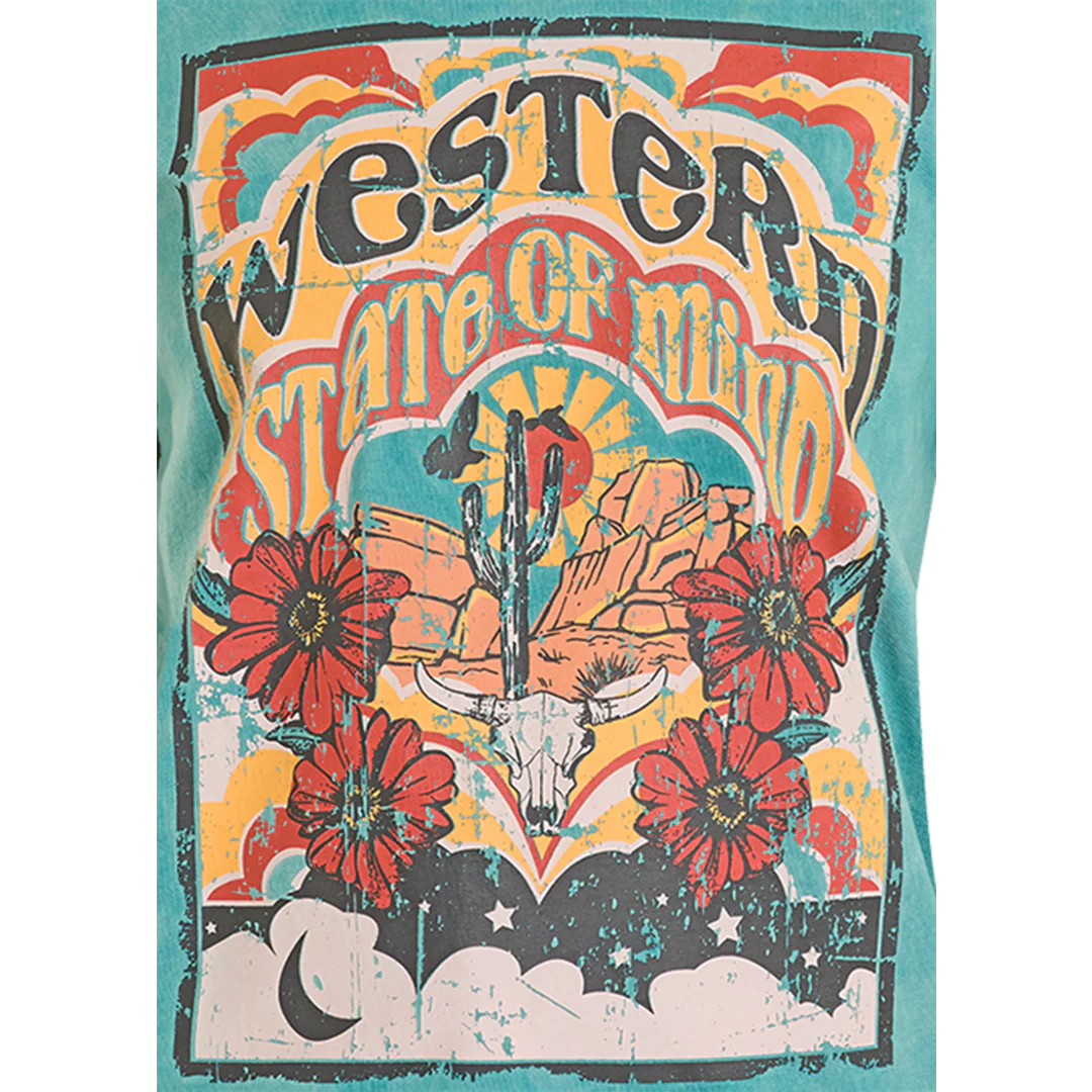 Rock & Roll Denim Women's Western State of Mind Graphic T-Shirt - Image 3