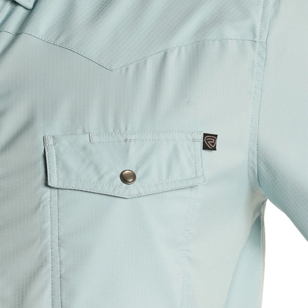 Rock & Roll Men's Solid Ripstop Snap Shirt - Image 2