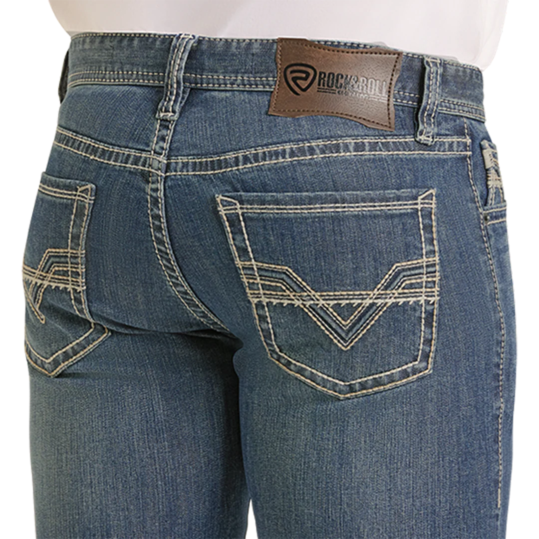 Rock & Roll Denim Men's Revolver Straight Jeans - Image 4