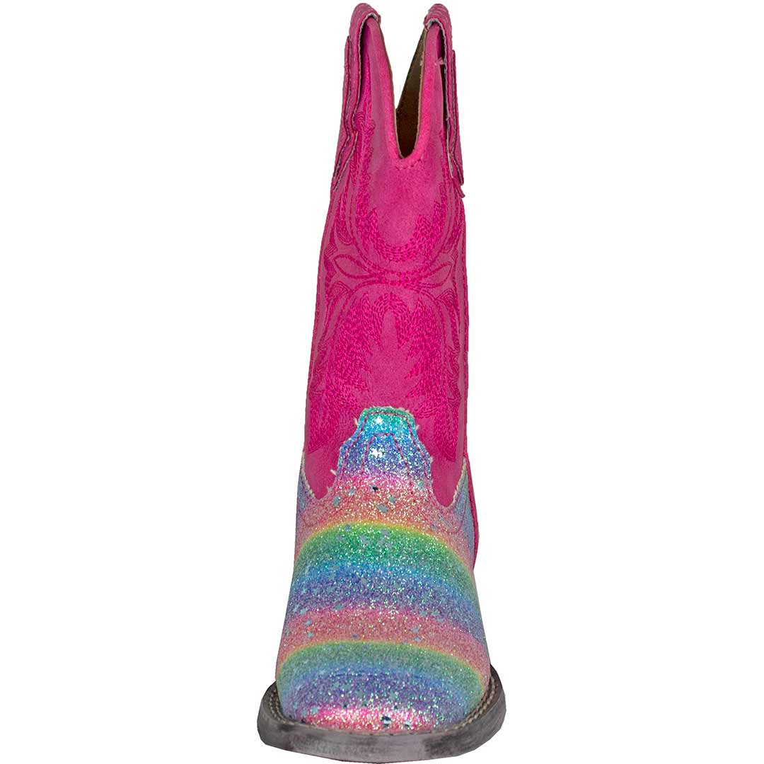 Roper Girls' Rainbow Glitter Cowgirl Boots - Image 4