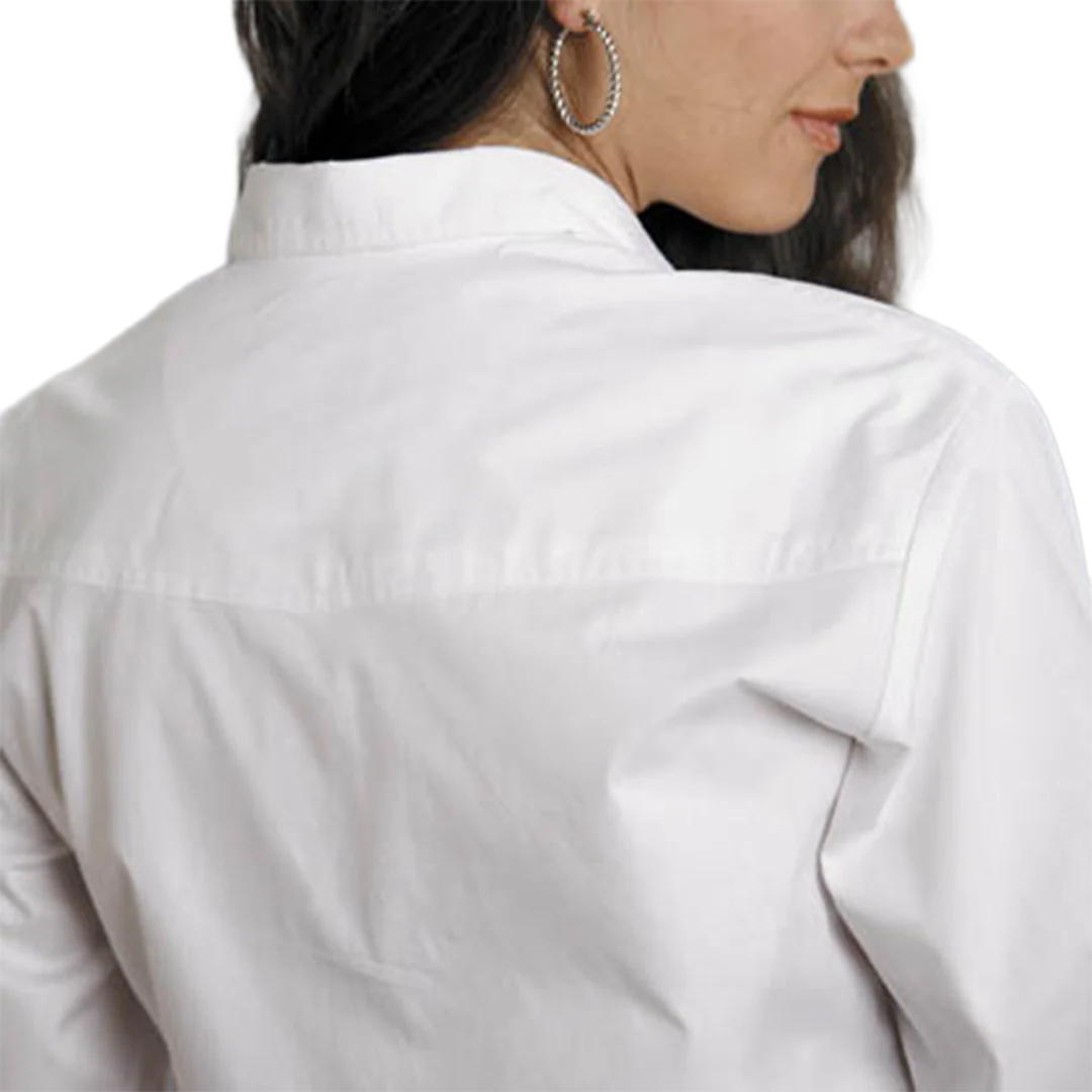 Roper Women's Solid Poplin Long Sleeve Snap Shirt - Image 2