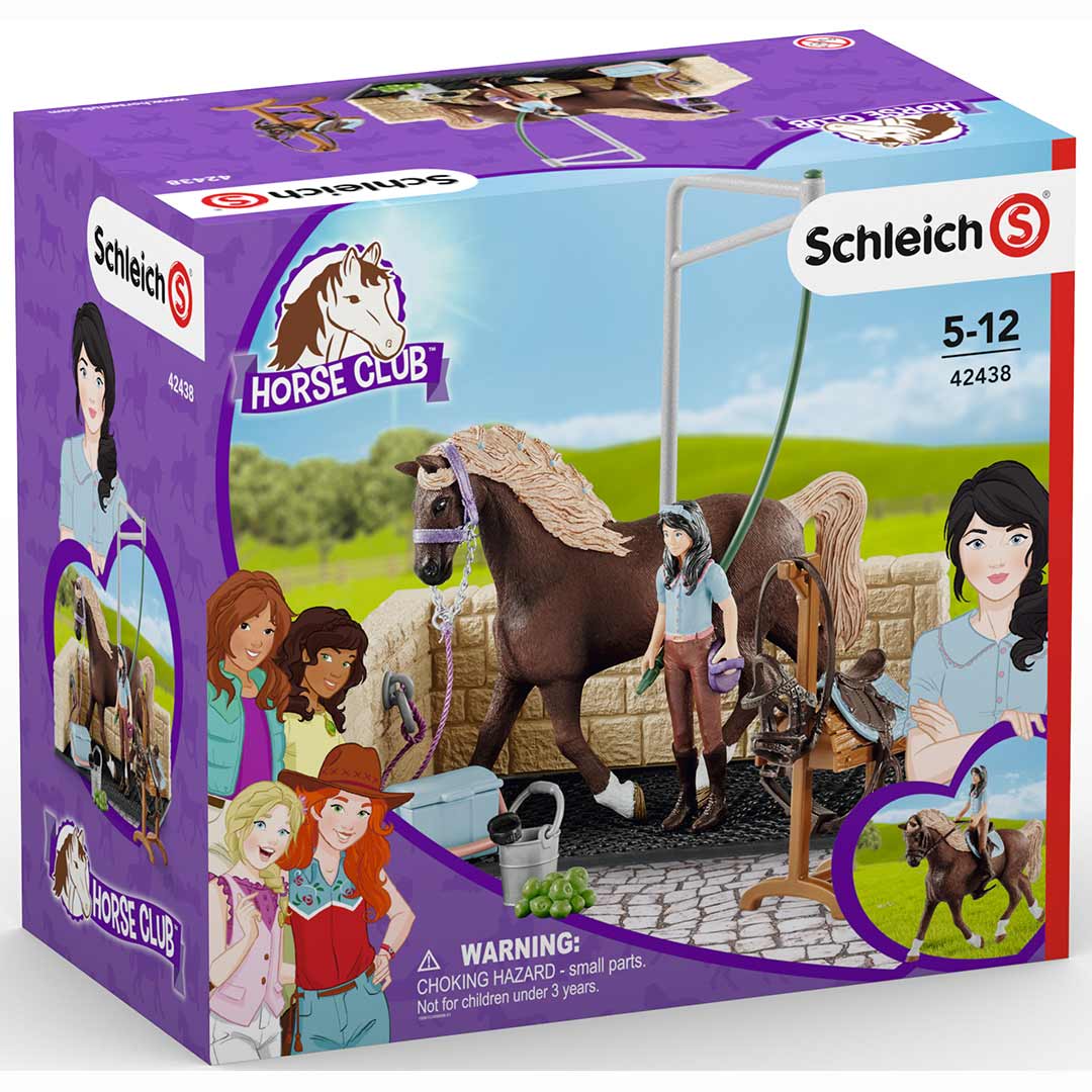 Schleich Washing Area with Horse Club Emily & Luna Toy Set - Image 3
