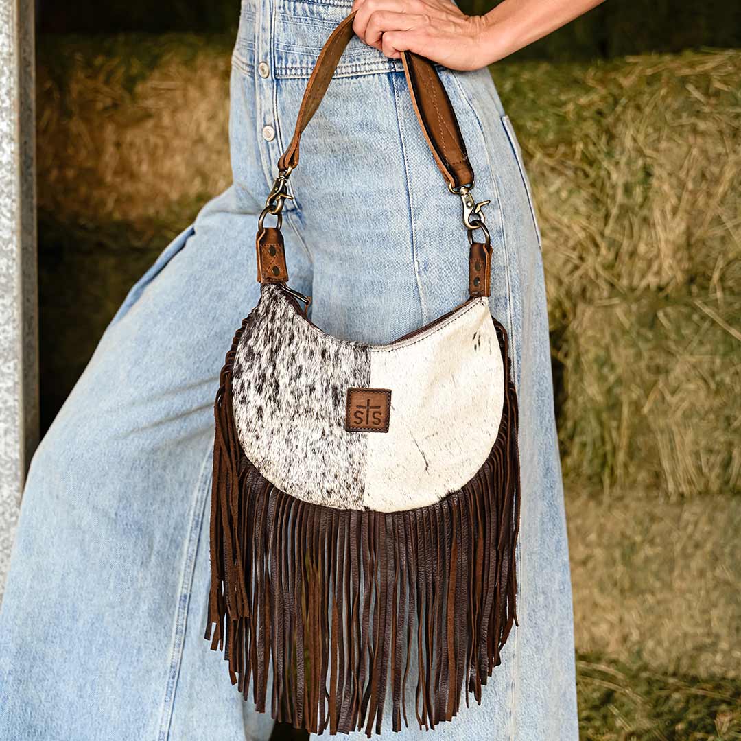 STS Ranchwear Cowhide Nellie Fringe Shoulder Bag - Image 3