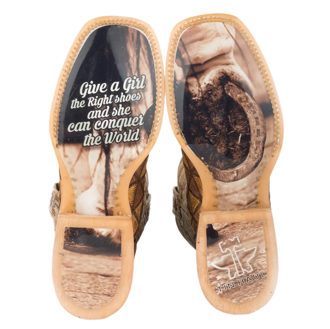 Tin Haul Women's Conquer The World Sole Cowgirl Boots - Image 3