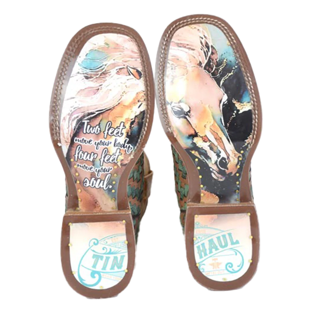 Tin Haul Women's Horse Sole Cowgirl Boots - Image 2