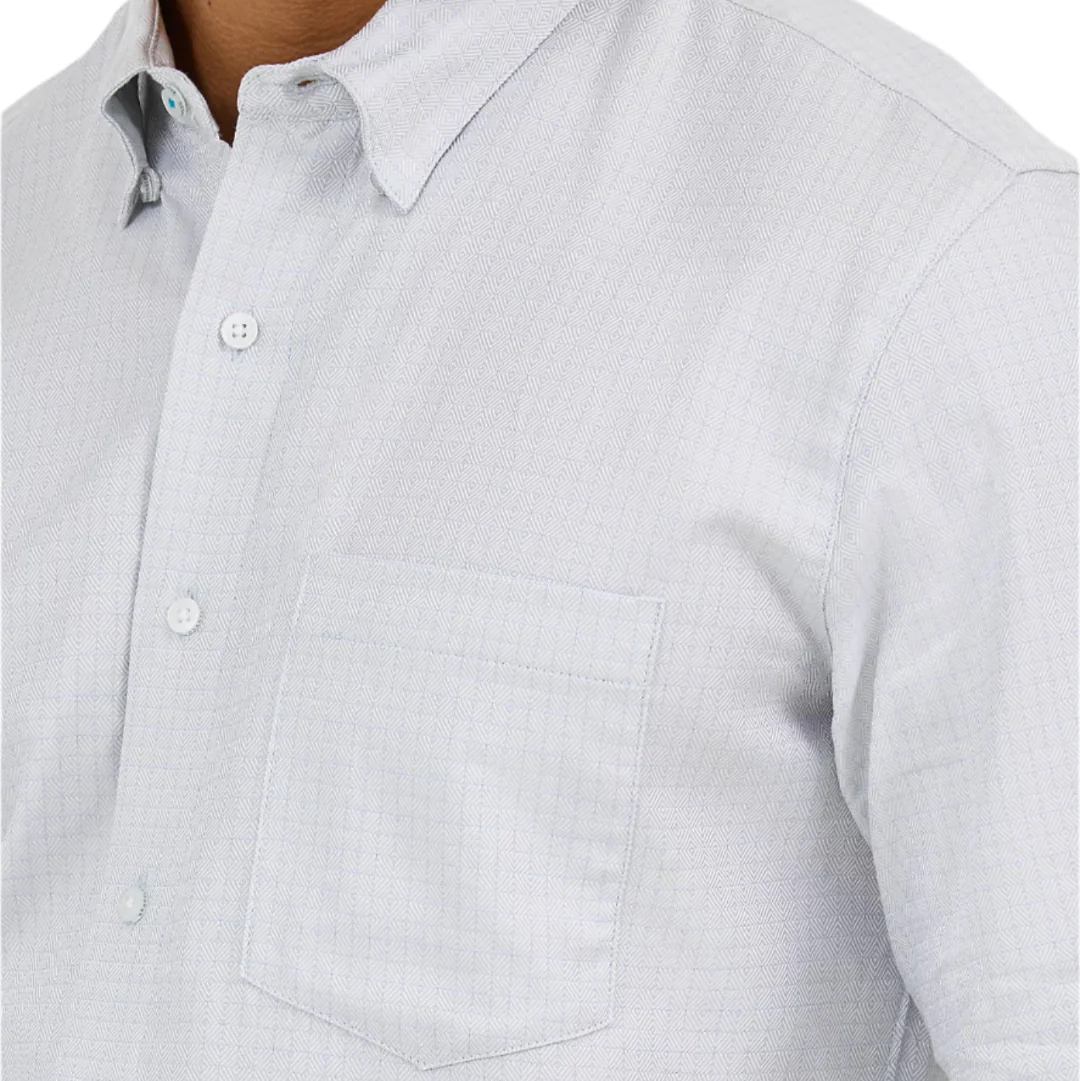 Wrangler Men's Cody Johnson Micro Check Long Sleeve Button Down Shirt - Image 3