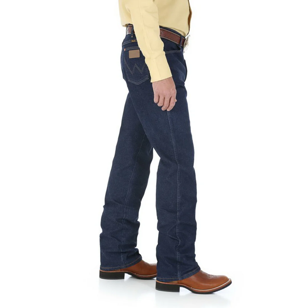 Wrangler Men's Cowboy Cut Navy Stretch Bootcut Jeans - Image 3